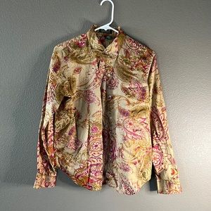 Ralph Lauren long sleeve button down Vegas style shirt